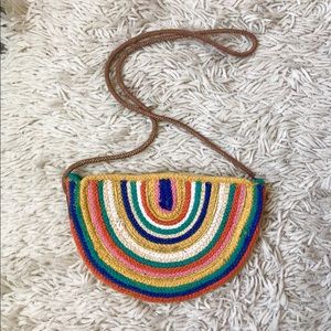 Rainbow Woven Crossbody NEW WITHOUT TAGS